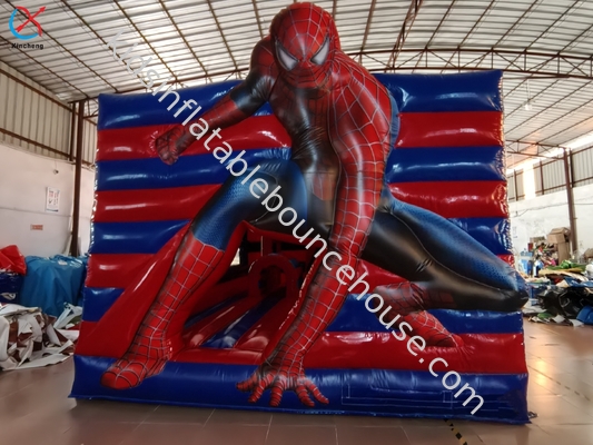 Pabrik rumah bouncing Spiderman dengan Slide Combo Castle Inflatable