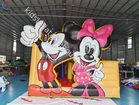 Komersial Mickey dan Minnie rumah bouncing kembung dengan slide Combo Castle