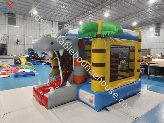 Kualitas Tinggi Jungle Shark Bouncy House Bouncy Castle Untuk Anak-anak