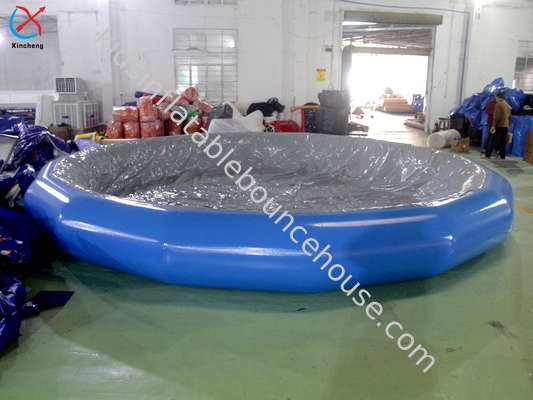 Kolam renang inflatable kedap udara tahan lama PVC kolam air inflatable