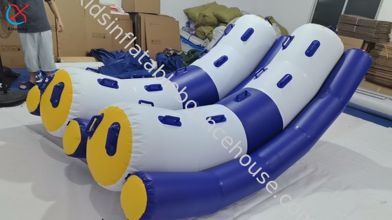 Pabrik Inflatable Air Games awet PVC tebal Inflatable Floating Seesaw