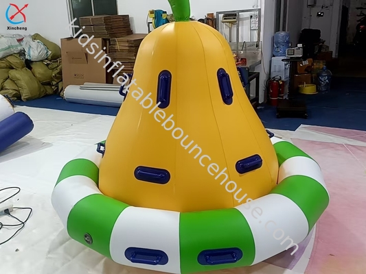 Permainan Giroskop Tiup Kedap Udara Model Pir Salju Tiup Trampolin Jungkat-jungkit Air
