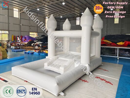 Produsen Bunga Putih Pernikahan Rumah Bouncy Bunga Castle Untuk Anak-anak
