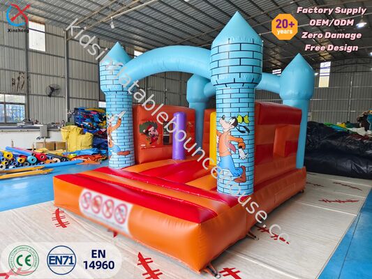 High Quality Castle bertema Mickey Inflatable Bounce House untuk pesta anak-anak