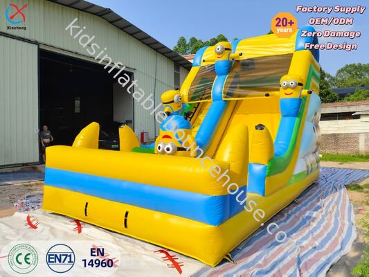 Kualitas tinggi Slide Air Dry Inflatable Karakter Kartun Slide Air untuk Anak-anak Pembuangan Pesta Outdoor