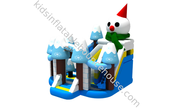 Inflatable Combo Natal Inflatable Jump House Snowman Castle Bouncer Mainan Iceword
